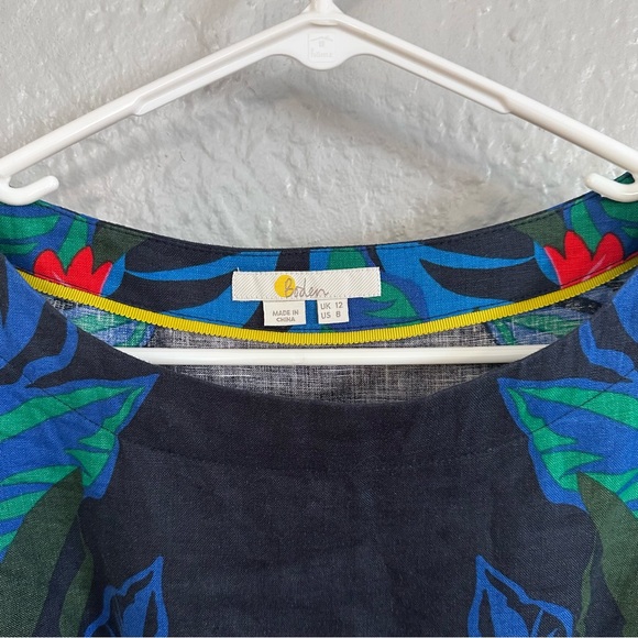 Boden Laurie Linen Top, Exotic Escape - Picture 6 of 11